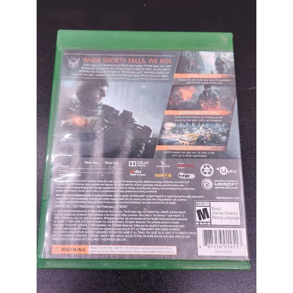 Tom Clancy's The Division‎ Xbox One Used